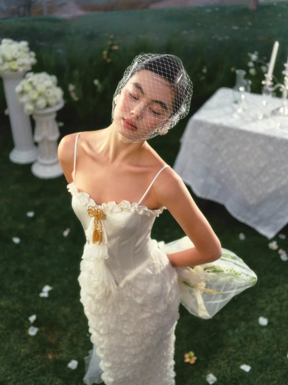 Ivory Heirloom Corset Dress
