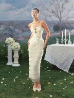 Ivory Heirloom Corset Dress