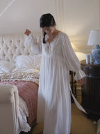 Whispering Night Cotton White Gown