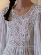 Whispering Lace Vintage Cotton Nightgown