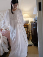 Whispering Lace Vintage Cotton Nightgown