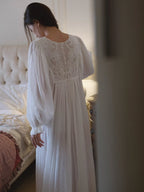 Whispering Lace Vintage Cotton Nightgown