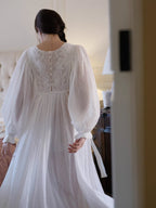Whispering Lace Vintage Cotton Nightgown