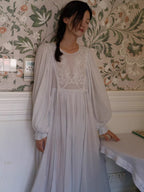 Whispering Lace Vintage Cotton Nightgown