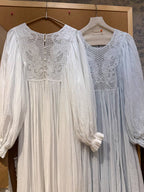 Whispering Lace Vintage Cotton Nightgown