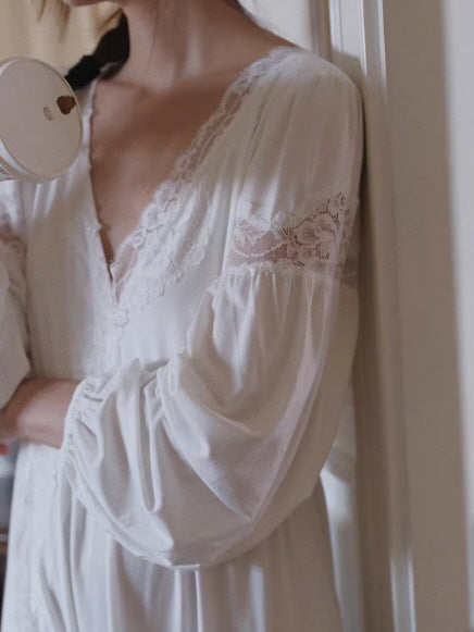 Lace Whisper Vintage Nightgown
