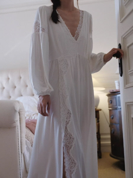 Lace Whisper Vintage Nightgown