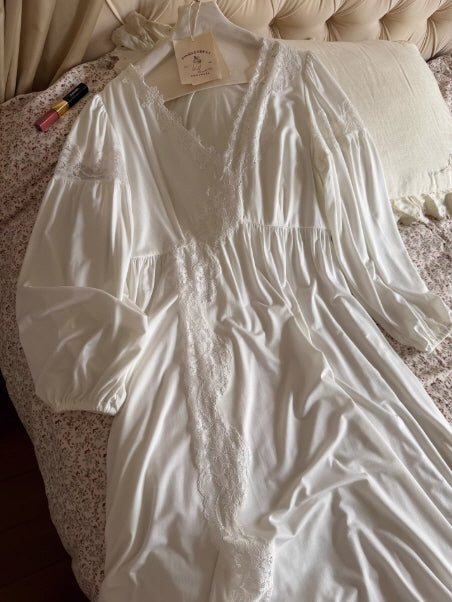 Lace Whisper Vintage Nightgown