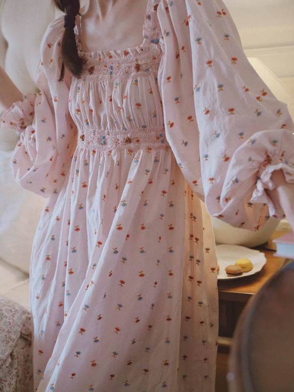 Blush Meadow Smocked Nightgown