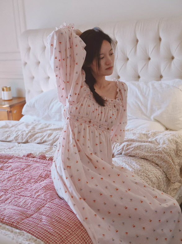 Blush Meadow Smocked Nightgown