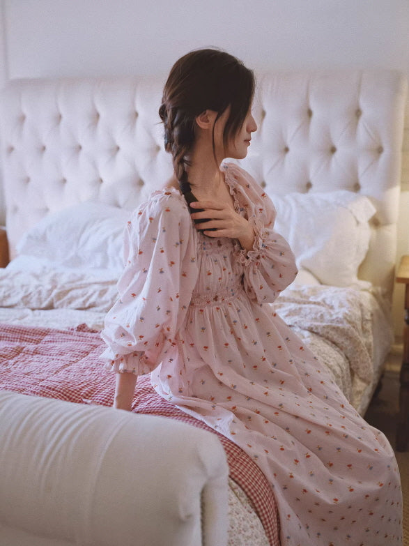 Blush Meadow Smocked Nightgown