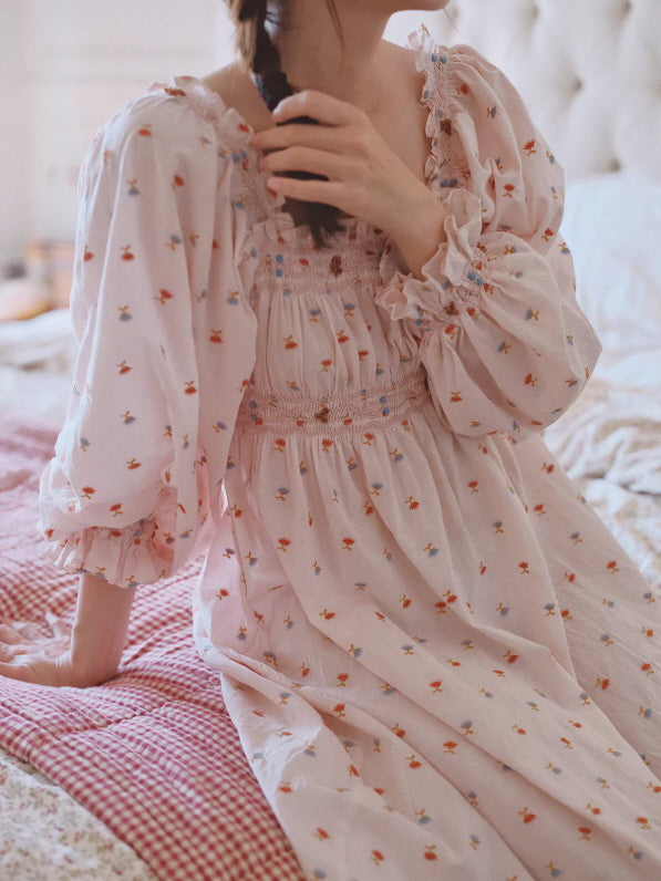 Blush Meadow Smocked Nightgown