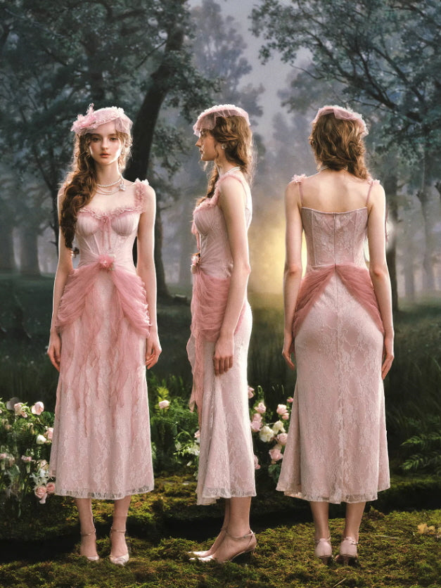 Rosy Whisper Fairy Corset Dress
