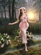 Rosy Whisper Fairy Corset Dress