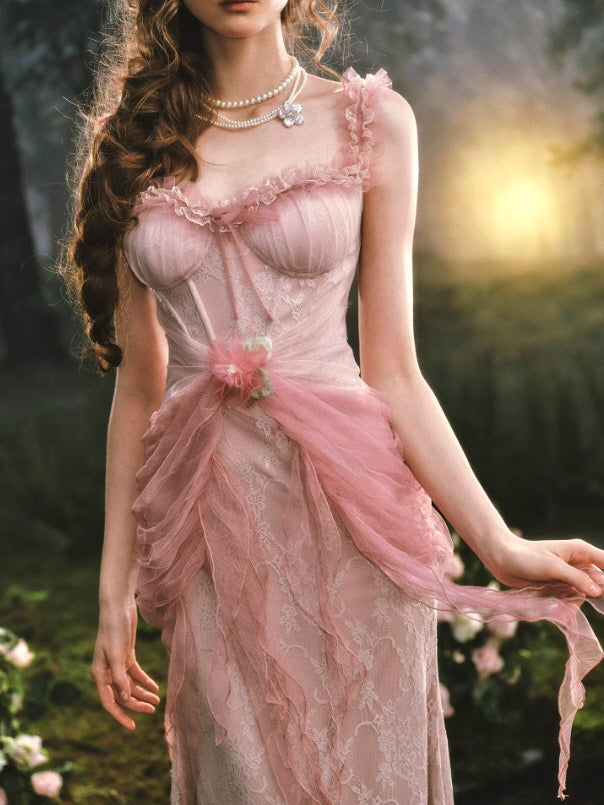 Rosy Whisper Fairy Corset Dress