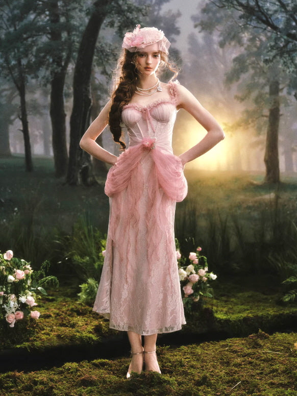 Rosy Whisper Fairy Corset Dress