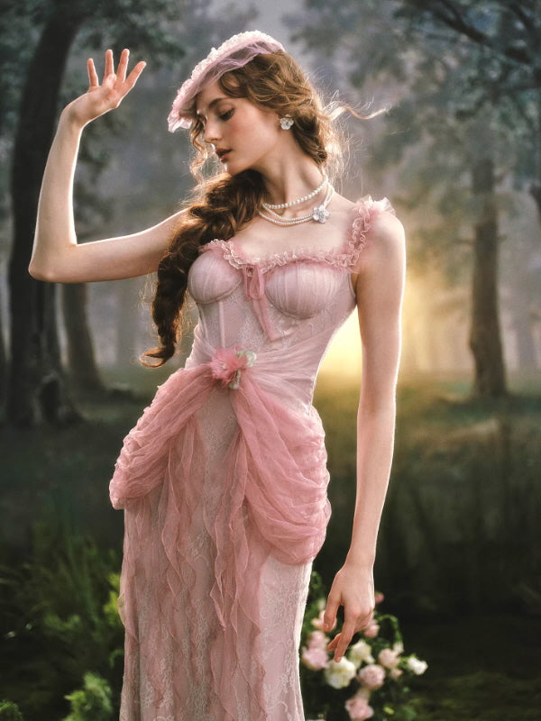 Rosy Whisper Fairy Corset Dress