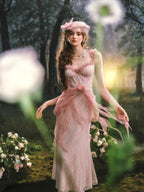 Rosy Whisper Fairy Corset Dress