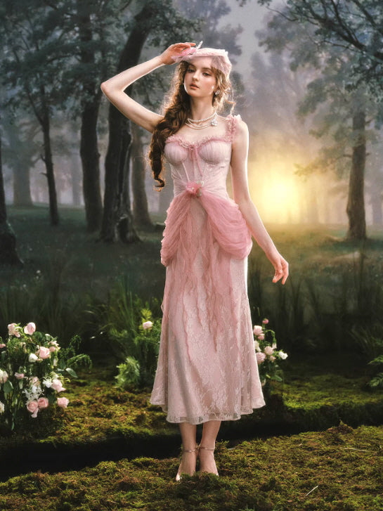 Rosy Whisper Fairy Corset Dress