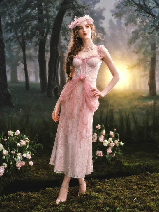 Rosy Whisper Fairy Corset Dress