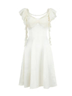 Ivory Pearl Princess Satin Dress