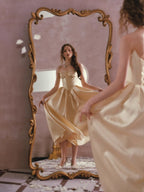 Golden Lace Corset Princess Dress
