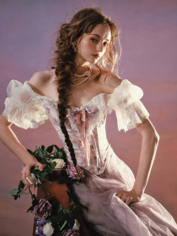 Princess Floral Fairy Corset & Skirt
