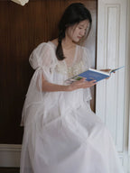 Celestial Whisper Lace Nightgown