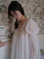 Celestial Whisper Lace Nightgown