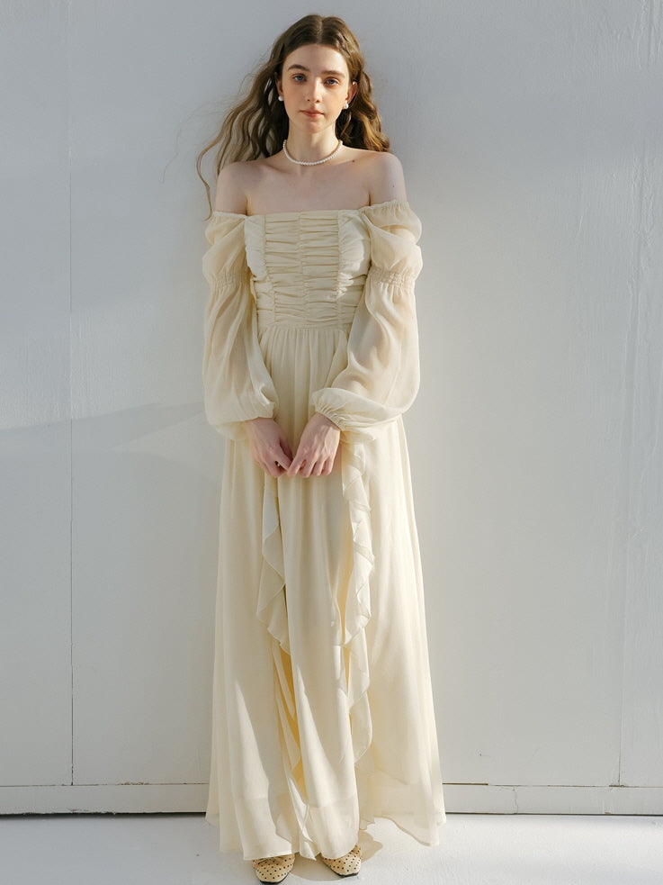 Grace's Vintage Cream Dress