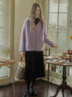 Misty Lavender Luxe Soft Knit Jacket