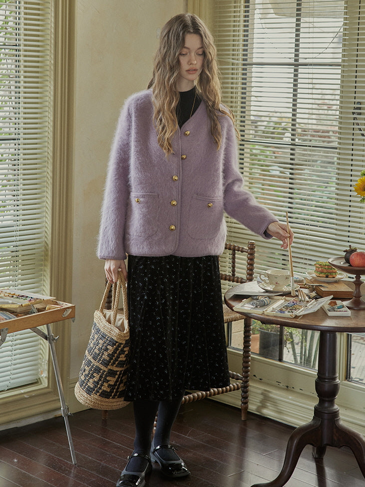 Misty Lavender Luxe Soft Knit Jacket