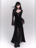 Nocturne Velvet & Lace Siren Gown