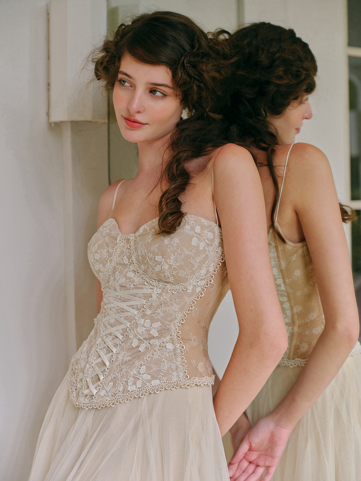 Eleanor's Graceful Mesh Skirt