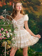 Enchanted Floral Fairy Corset Dress