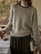 Vintage Velvet Pleated Skirt