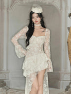 Ethereal Lace Layered Dress