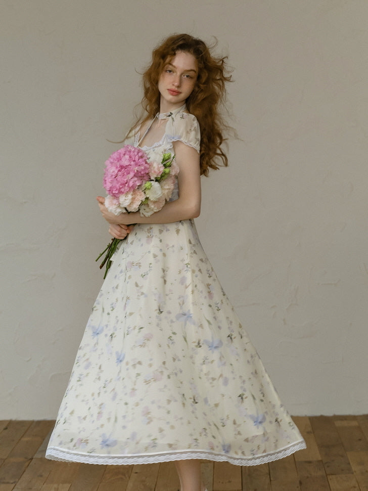 Lily's Ivory Blossom Summer Dress
