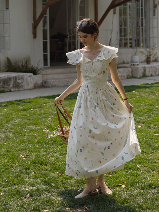 Floral Meadow Cotton Dress