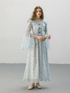 Whimsical Light Blue Butterfly Dream Dress