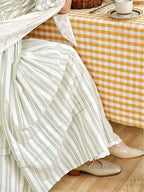 Sophia's Pastoral Green Stripe Dress