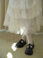 Enchanted Lace Tiered Maxi Skirt