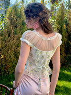 Floral Garden Lace Corset Top