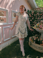 Ethereal Lace Coquette Dress