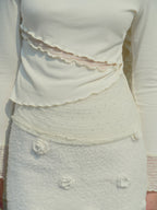 Pearl Lace Sheer Panel Top