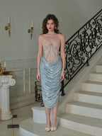 Pearl Blossom Corset Dress