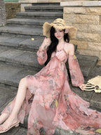 Enchanted Bloom Chiffon Gown