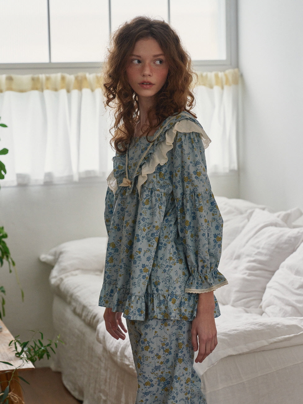 Morning Garden Cotton Pajama Set