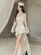 Ethereal Lace Layered Dress