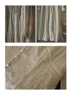 Botanical Elegance Puff Sleeve Dress